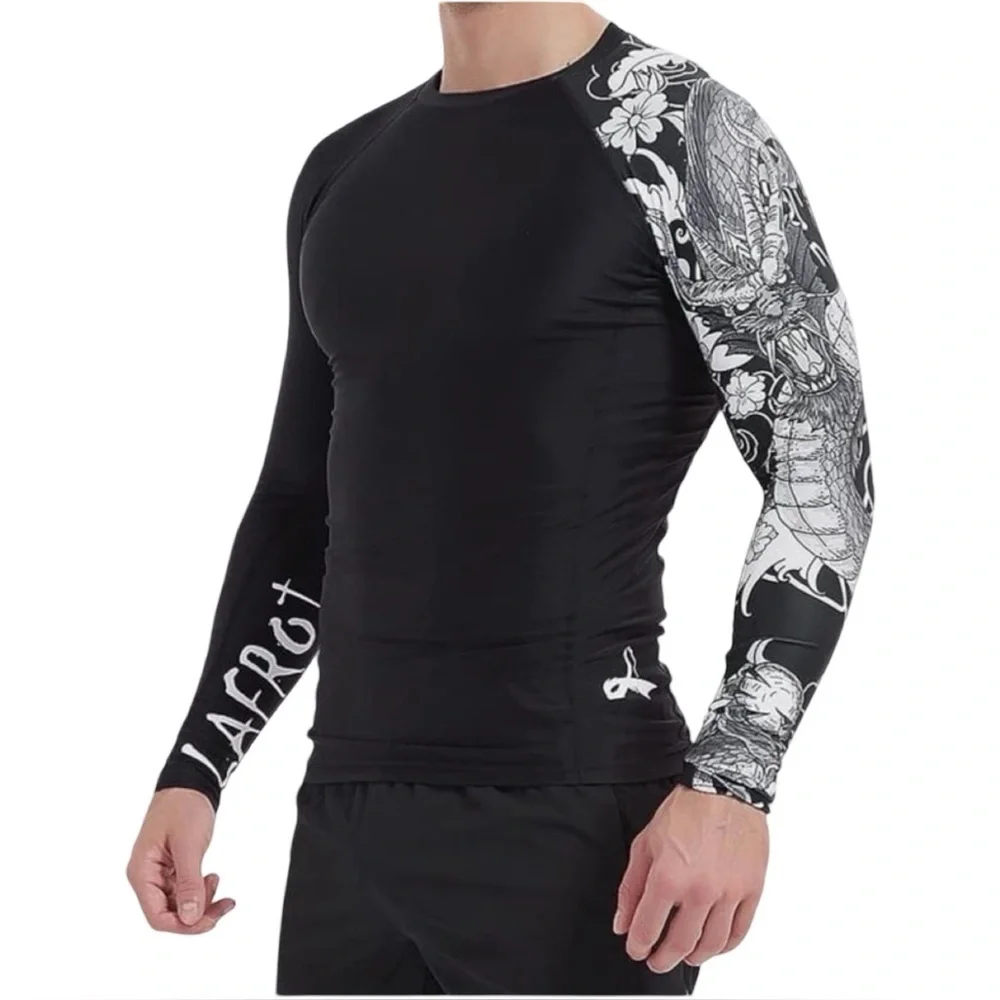 LAFROI Burst Compression Rash Guard | NWT | Medium | UPF 50+